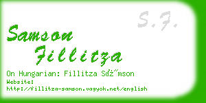 samson fillitza business card